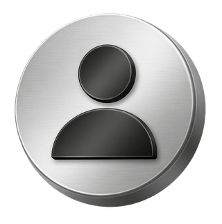 A silver 3D user avatar icon used decoratively on the FAQ page